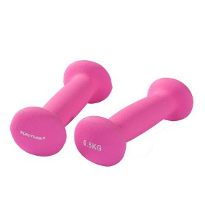 Dumbbells TUNTURI Neoprene Dumbbells 0.5kg, pink