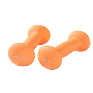 Dumbbells TUNTURI Neoprene Dumbbells 1kg, orange
