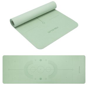 Yoga mat SPOKEY Mandala, green