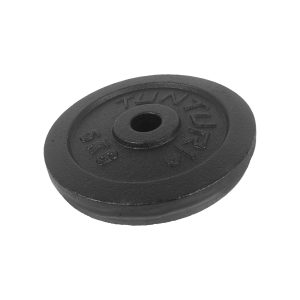 Weight plate TUNTURI Plate Black, 30 mm, 5 kg