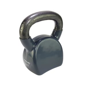 TUNTURI Vinyl Kettlebell 14kg, gray