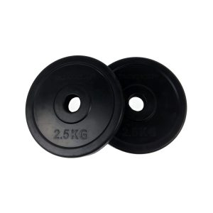 Weight plates TUNTURI Rubber Plates, 30 mm, 2.5 kg (pair)