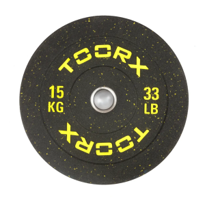 Weight plate TOORX Bumper Plate Crumb, 50 mm, 15 kg
