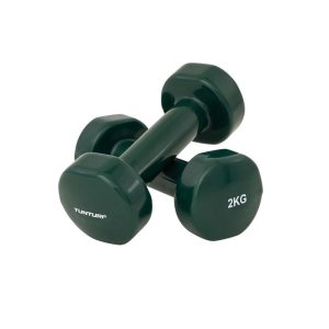 Dumbbells TUNTURI Vinyl Dumbbells 2.0kg, green