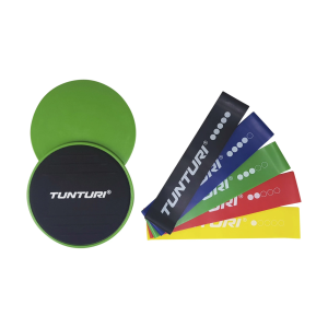 Gymnastics set TUNTURI Resistance & Core Sliders Set